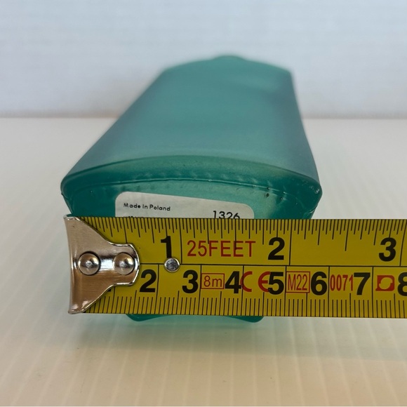 Ikea Modern Aqua Frosted Glass Bud Vase 8” - Picture 8 of 8